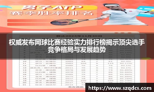 权威发布网球比赛经验实力排行榜揭示顶尖选手竞争格局与发展趋势